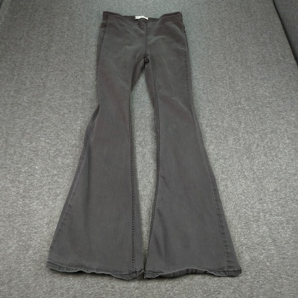 Free People Denim - Free People Jeans Womens 27 Blacl Pull On Flare Stretch Casual Boho Hippie